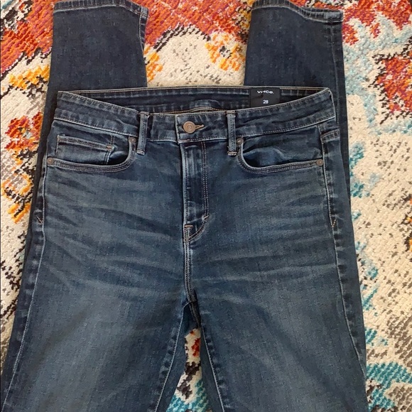 VINCE. Vintage indigo wash high rise sz 28 - Picture 5 of 10